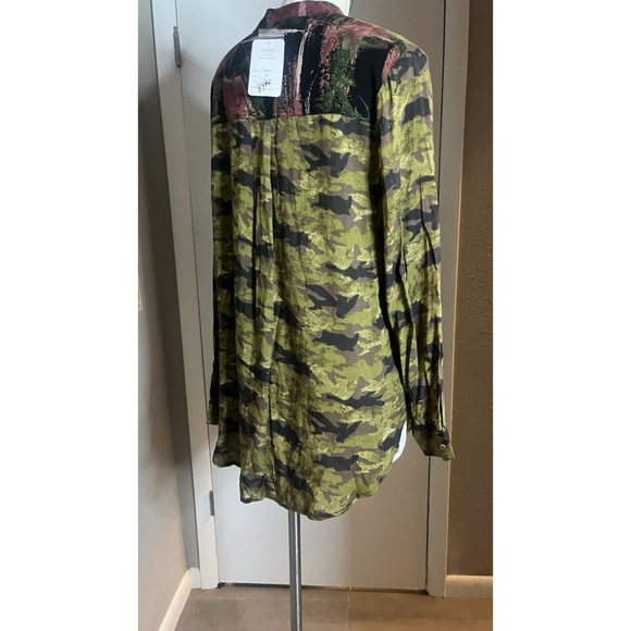 Women’s Dressy Camouflage Button Up Blouse By adore - Picture 16 of 16